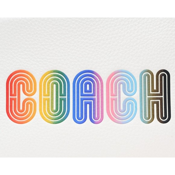 COACH JAMIE Mini Camera Bag w Pride Rainbow Coach Pebbled Leather C9939 NWT $298 - Picture 7 of 12